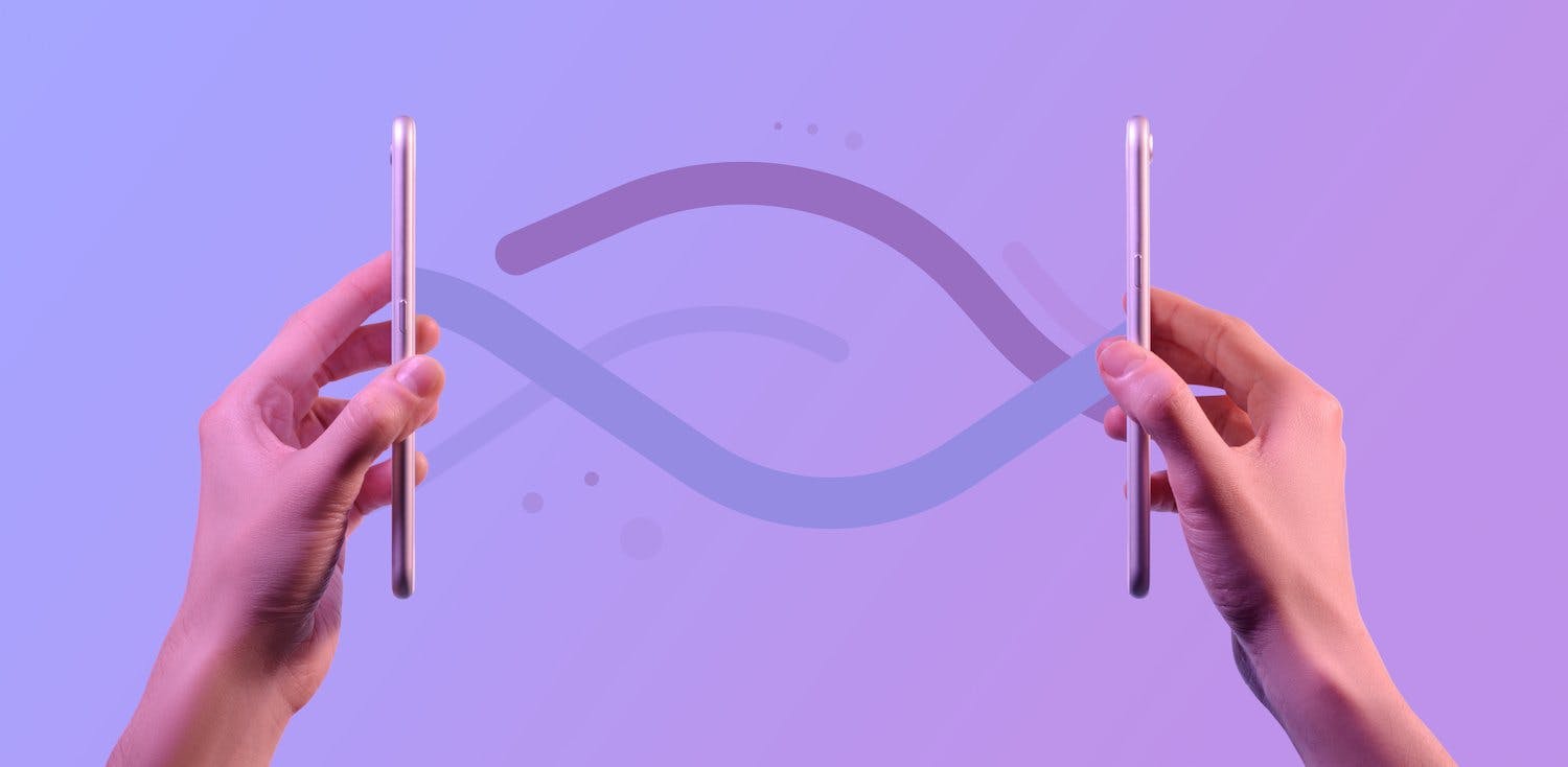 Langaton jakaminen: Androidin Quick Share -toiminnolla voit lähettää valokuvia langattomasti puhelimesta toiseen.